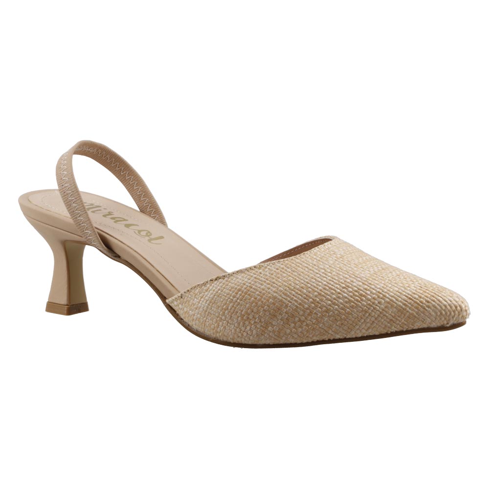 Foto 3 pulgar | Zapatilla Mujer Miracol By Mama Lola 3124 Natural Natilla Tacon Bajo Casual Dama Talla 23 A 26 E