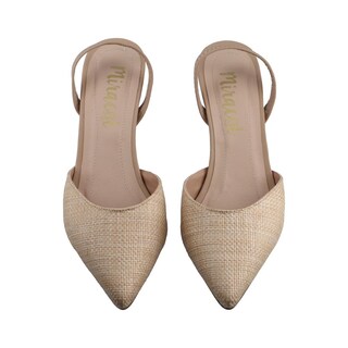Foto 6 | Zapatilla Mujer Miracol By Mama Lola 3124 Natural Natilla Tacon Bajo Casual Dama Talla 23 A 26 E