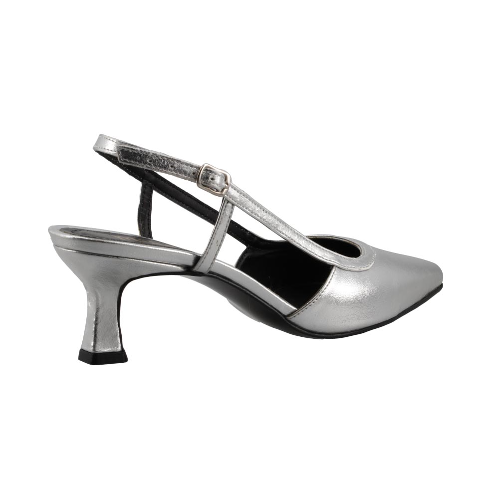Foto 4 pulgar | Zapatilla De Vestir Miracol By Mama Lola 3121 Plata Tacon Bajo Dama Casual Talla 23 A 26 E