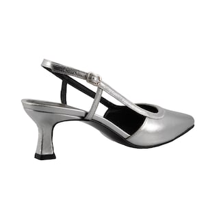 Foto 3 | Zapatilla De Vestir Miracol By Mama Lola 3121 Plata Tacon Bajo Dama Casual Talla 23 A 26 E