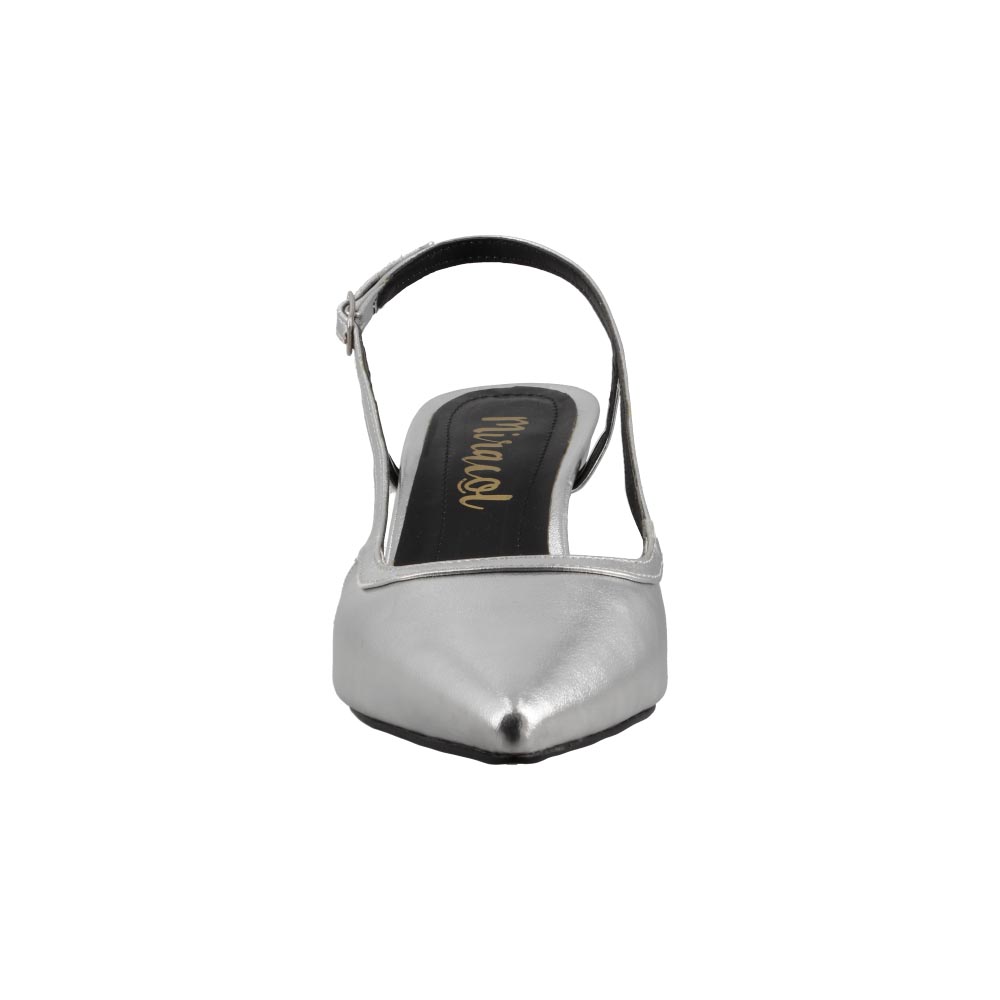 Foto 6 pulgar | Zapatilla De Vestir Miracol By Mama Lola 3121 Plata Tacon Bajo Dama Casual Talla 23 A 26 E