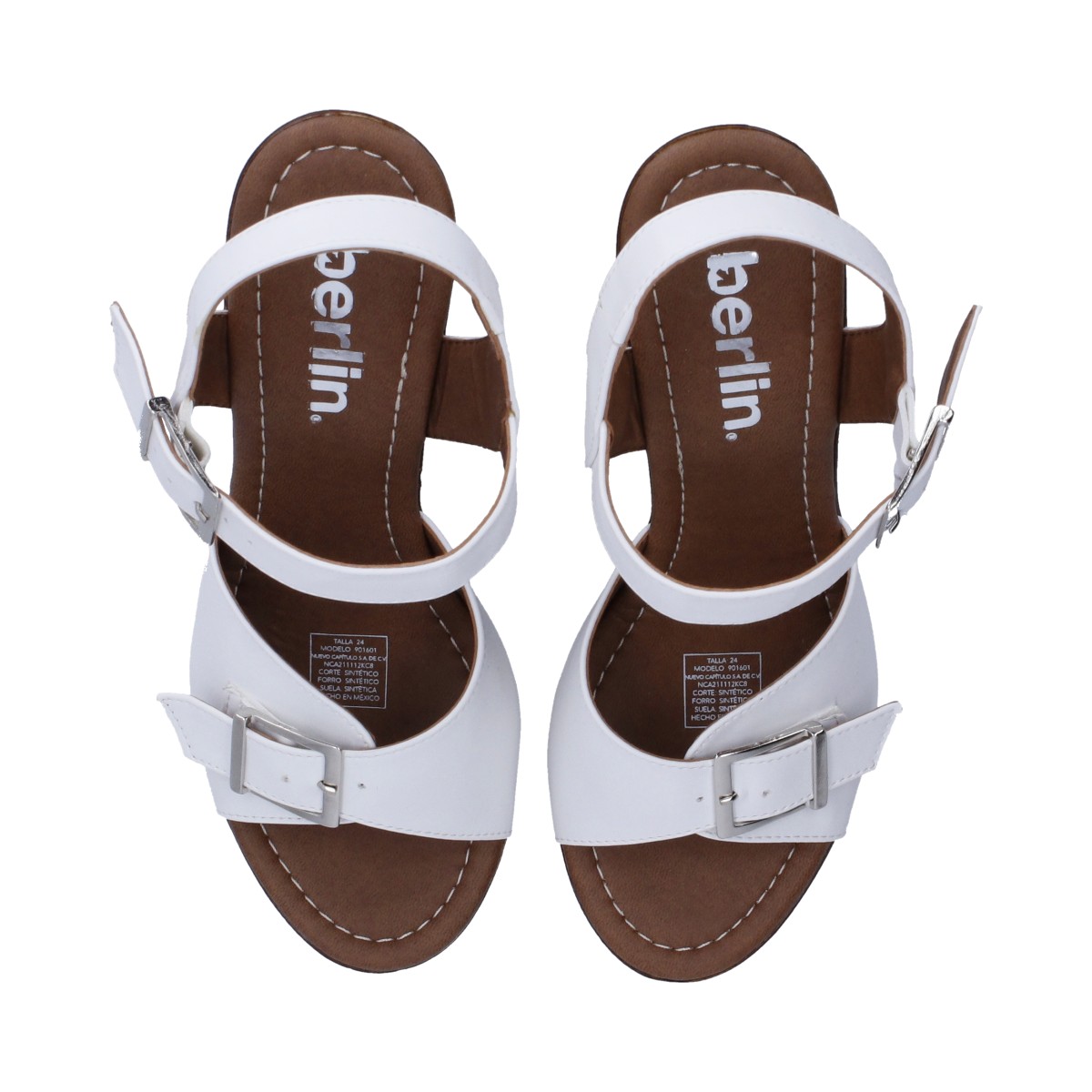 Foto 5 pulgar | Sandalias de Tacón Berlin para Mujer