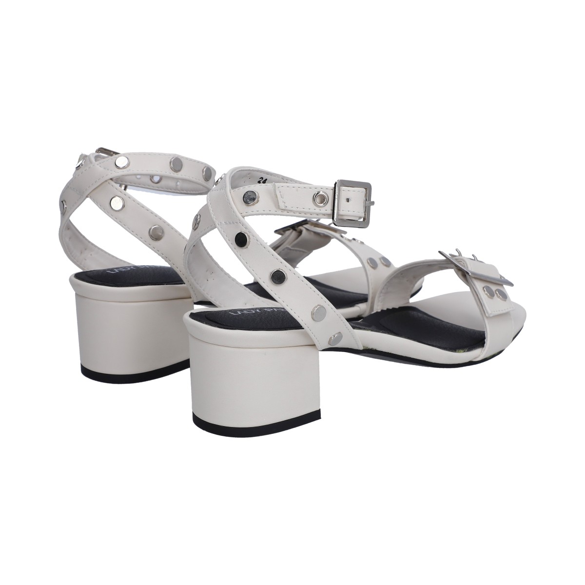 Foto 3 | Sandalias Casuales Berlin Blanca Estoperoles para Dama