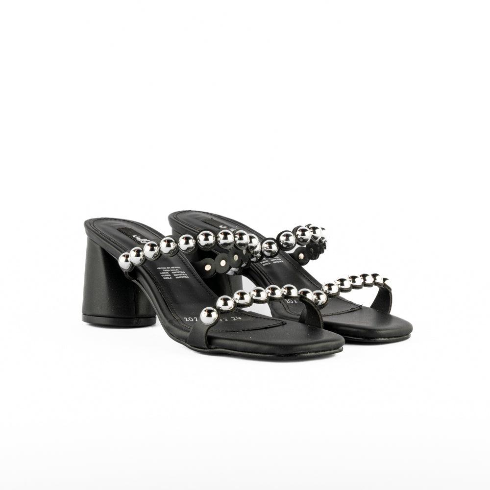 Foto 2 | Tacón Formal Casual Moda 8cm Para Mujer Walki Janeth Negro