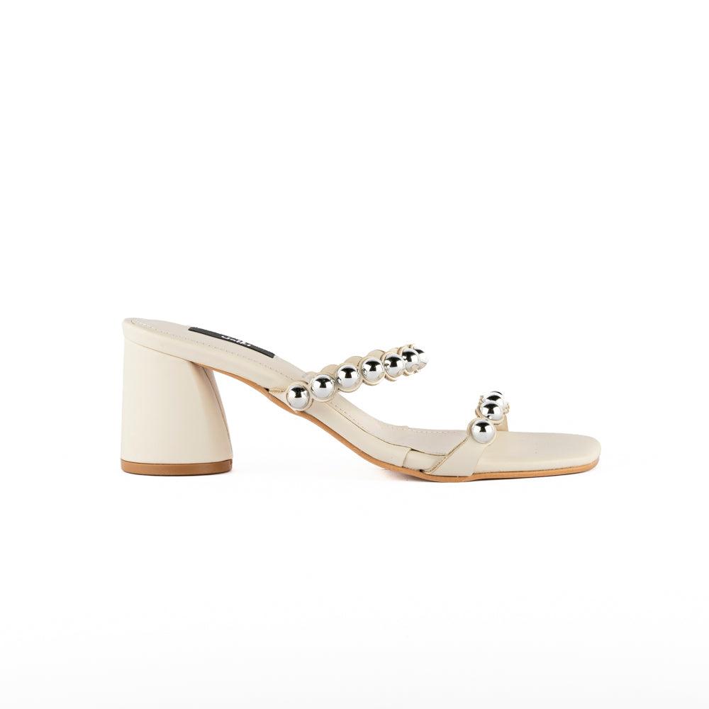 Tacón Formal Casual Moda 8cm Para Mujer Walki Janeth Beige