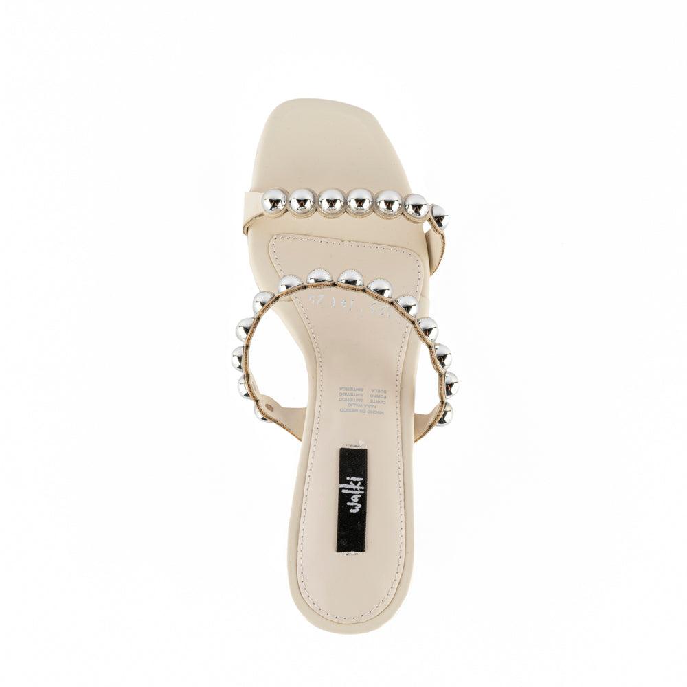 Foto 3 | Tacón Formal Casual Moda 8cm Para Mujer Walki Janeth Beige