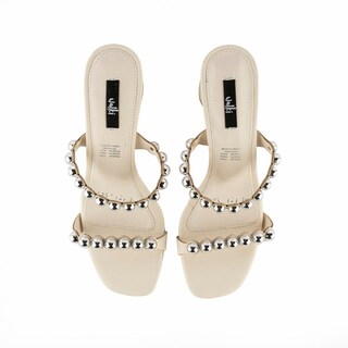 Foto 4 | Tacón Formal Casual Moda 8cm Para Mujer Walki Janeth Beige