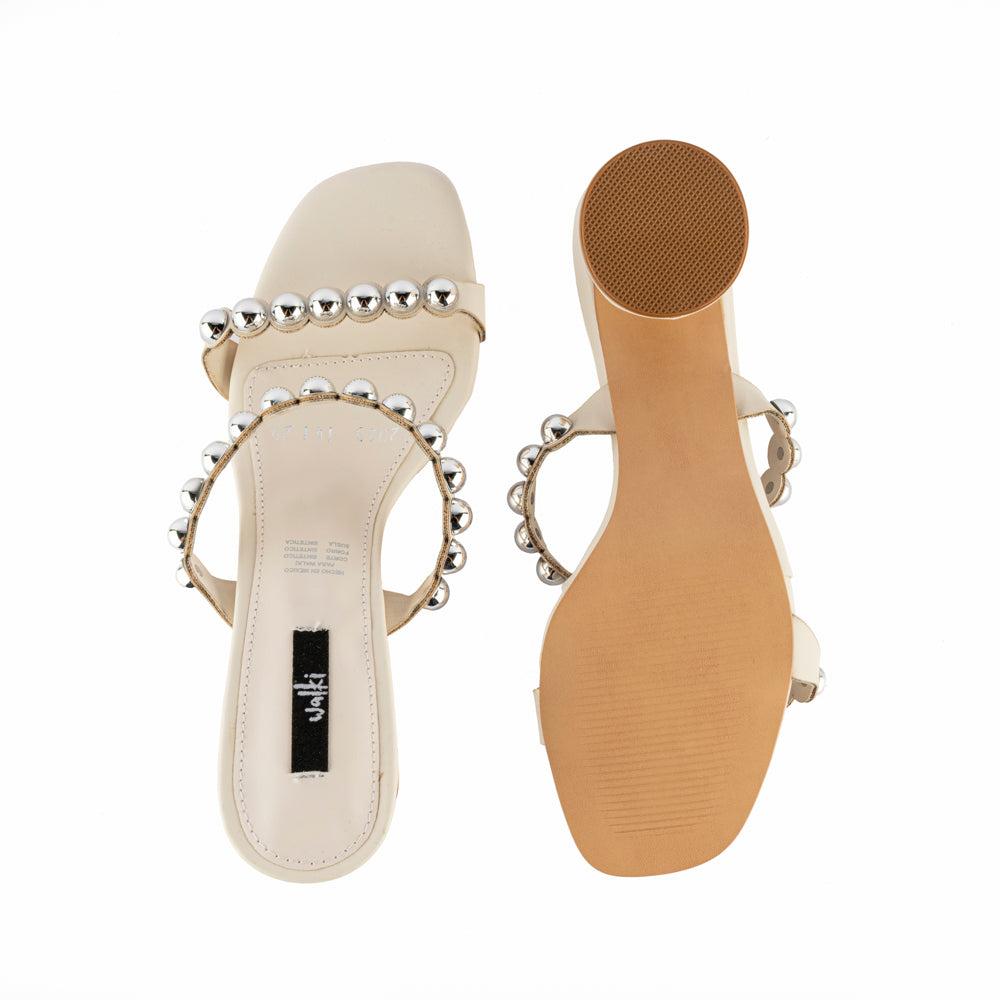Foto 6 pulgar | Tacón Formal Casual Moda 8cm Para Mujer Walki Janeth Beige