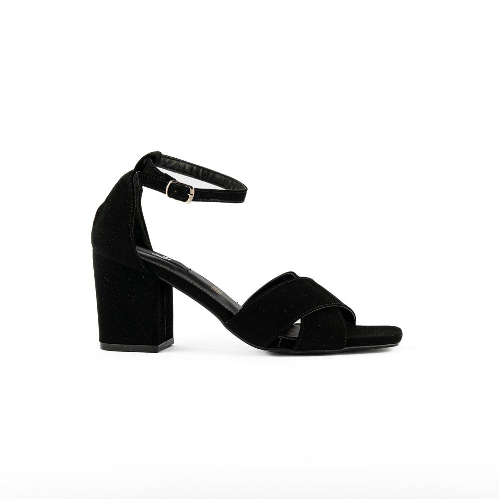 Tacón Formal Casual Moda 8cm Para Mujer Walki Cecilia Negro