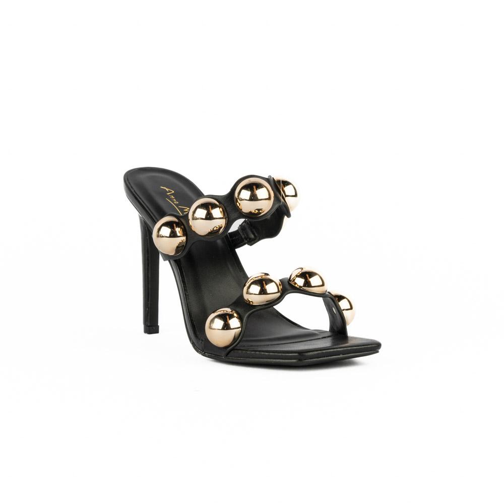 Foto 2 | Sandalia Mule Tacón 10cm Para Mujer Walki Aitana Negro
