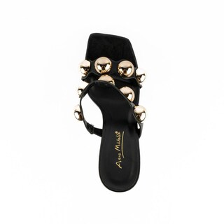 Foto 4 | Sandalia Mule Tacón 10cm Para Mujer Walki Aitana Negro