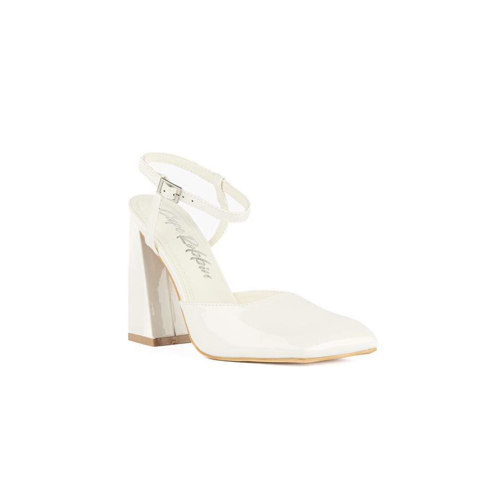 Foto 2 | Zapatilla Tacón Casual 12cm Para Mujer Walki Alana Blanco