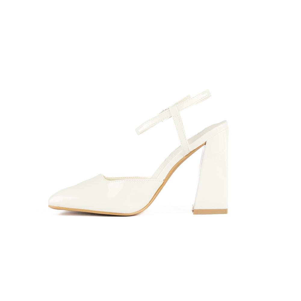 Foto 4 pulgar | Zapatilla Tacón Casual 12cm Para Mujer Walki Alana Blanco