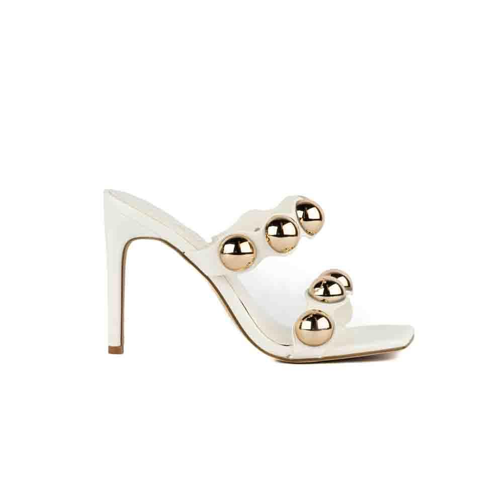 Foto 1 | Sandalia Mule Tacón 10cm Para Mujer Walki Aitana Blanco
