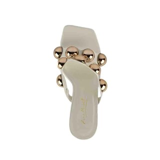 Foto 4 | Sandalia Mule Tacón 10cm Para Mujer Walki Aitana Blanco