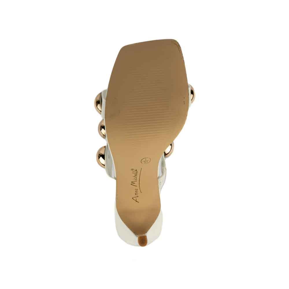 Foto 6 pulgar | Sandalia Mule Tacón 10cm Para Mujer Walki Aitana Blanco