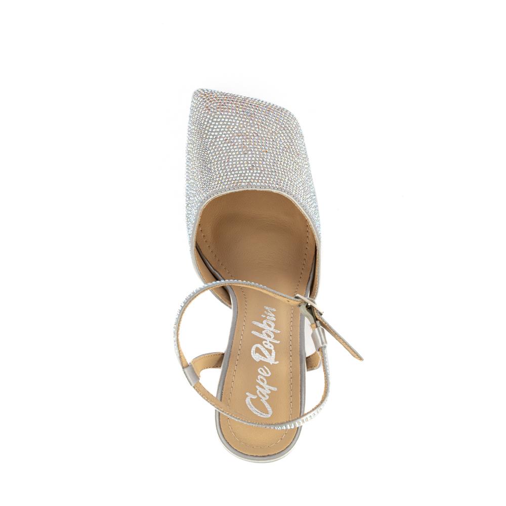 Foto 5 pulgar | Zapatilla Fiesta Tacón 12cm Elegante Para Mujer Walki Emelia Plateado