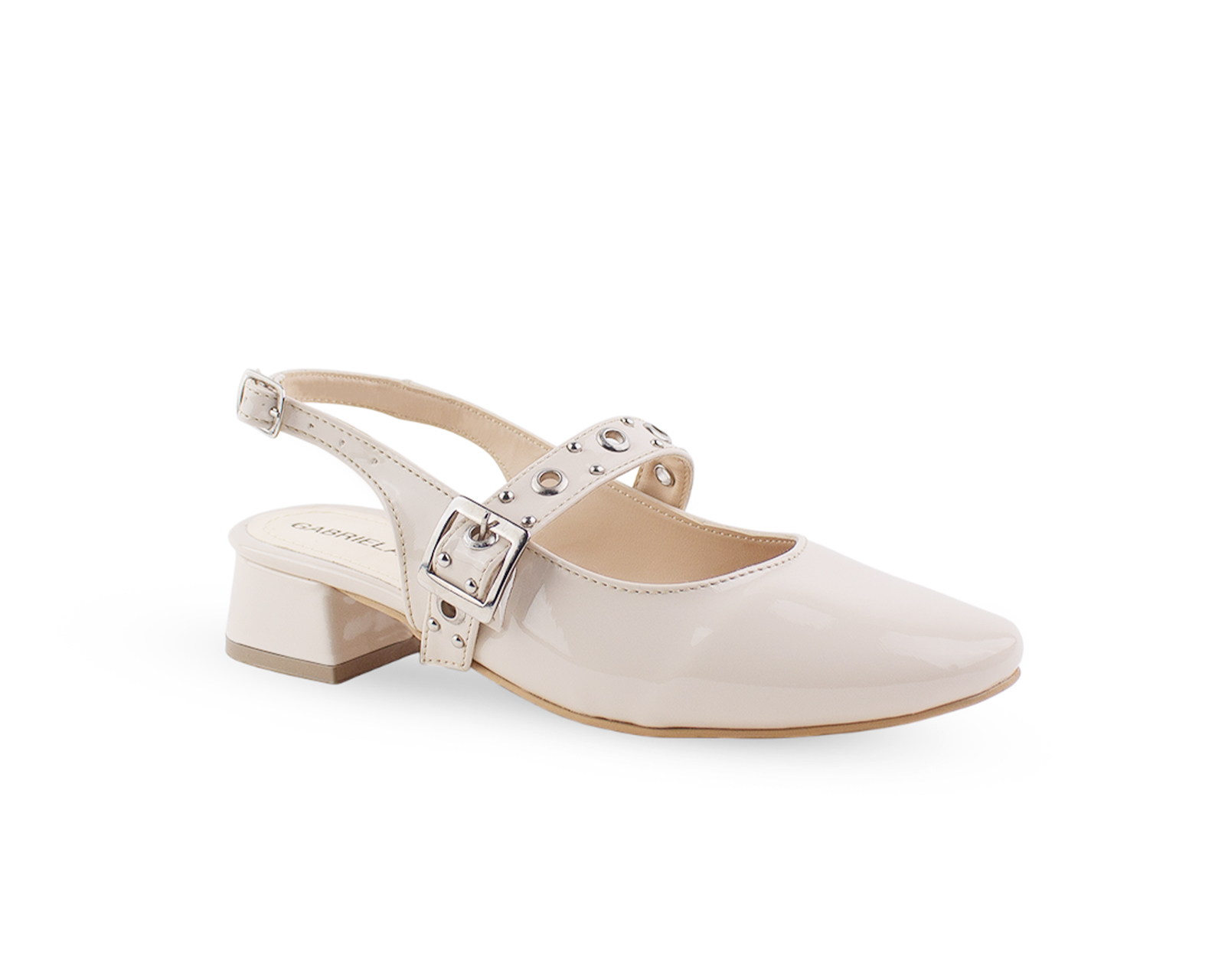 Zapatilla de Charol Gabriela´s Beige para Mujer