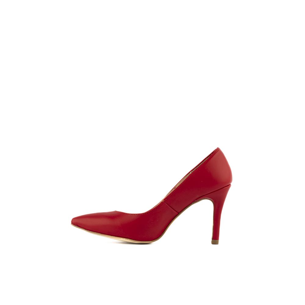 Foto 3 pulgar | Zapatilla Tacón Puntal Casual 8cm Para Mujer Walki Mónica Rojo