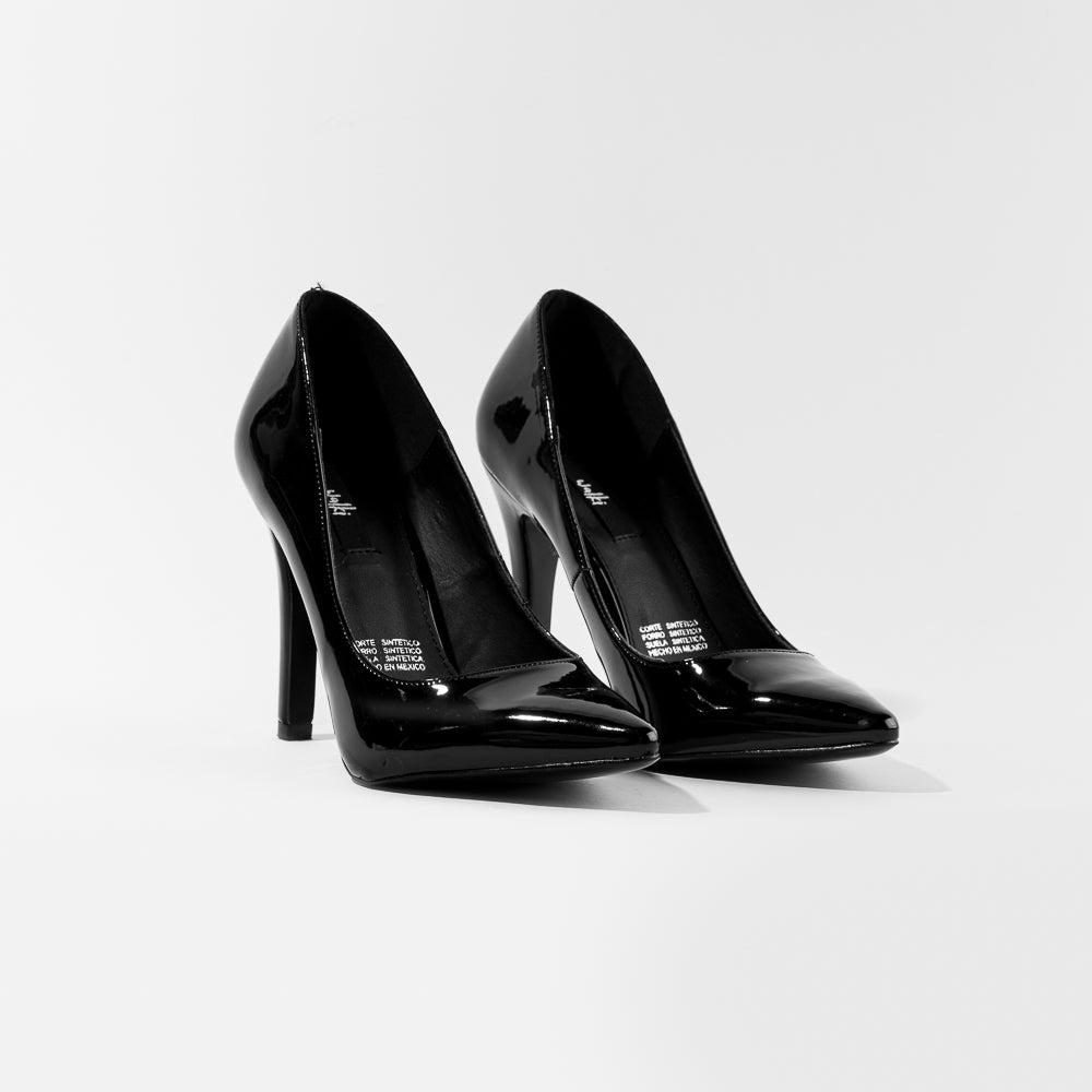Foto 3 | Zapatilla Tacón Puntal Charol 8cm Para Mujer Walki Mónica Multicolor
