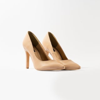 Foto 2 | Zapatilla Tacón Puntal Casual 8cm Para Mujer Walki Mónica Beige
