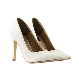 Foto 3 | Zapatilla Tacón Puntal Casual 8cm Para Mujer Walki Mónica Blanco