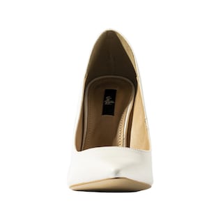 Foto 5 | Zapatilla Tacón Puntal Casual 8cm Para Mujer Walki Mónica Blanco