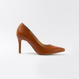 Foto 1 | Zapatilla Tacón Puntal Casual 8cm Para Mujer Walki Mónica Cafe