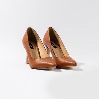 Foto 2 | Zapatilla Tacón Puntal Casual 8cm Para Mujer Walki Mónica Cafe