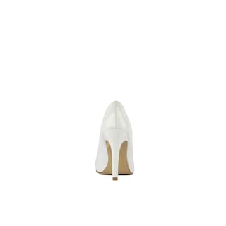 Foto 3 | Zapatilla Tacón Puntal Charol 8cm Para Mujer Walki Mónica Blanco