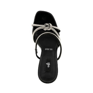 Foto 3 | Tacón 10cm Tira Brillante Fiesta Moda De Mujer Walki Arantza Negro