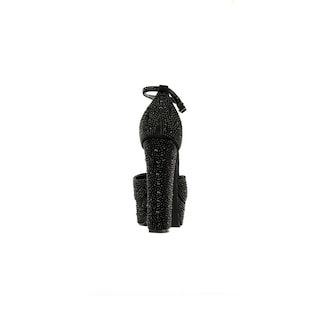 Foto 6 | Tacón Plataforma Brillo Fiesta 14cm Para Mujer Walki Bibiana Negro