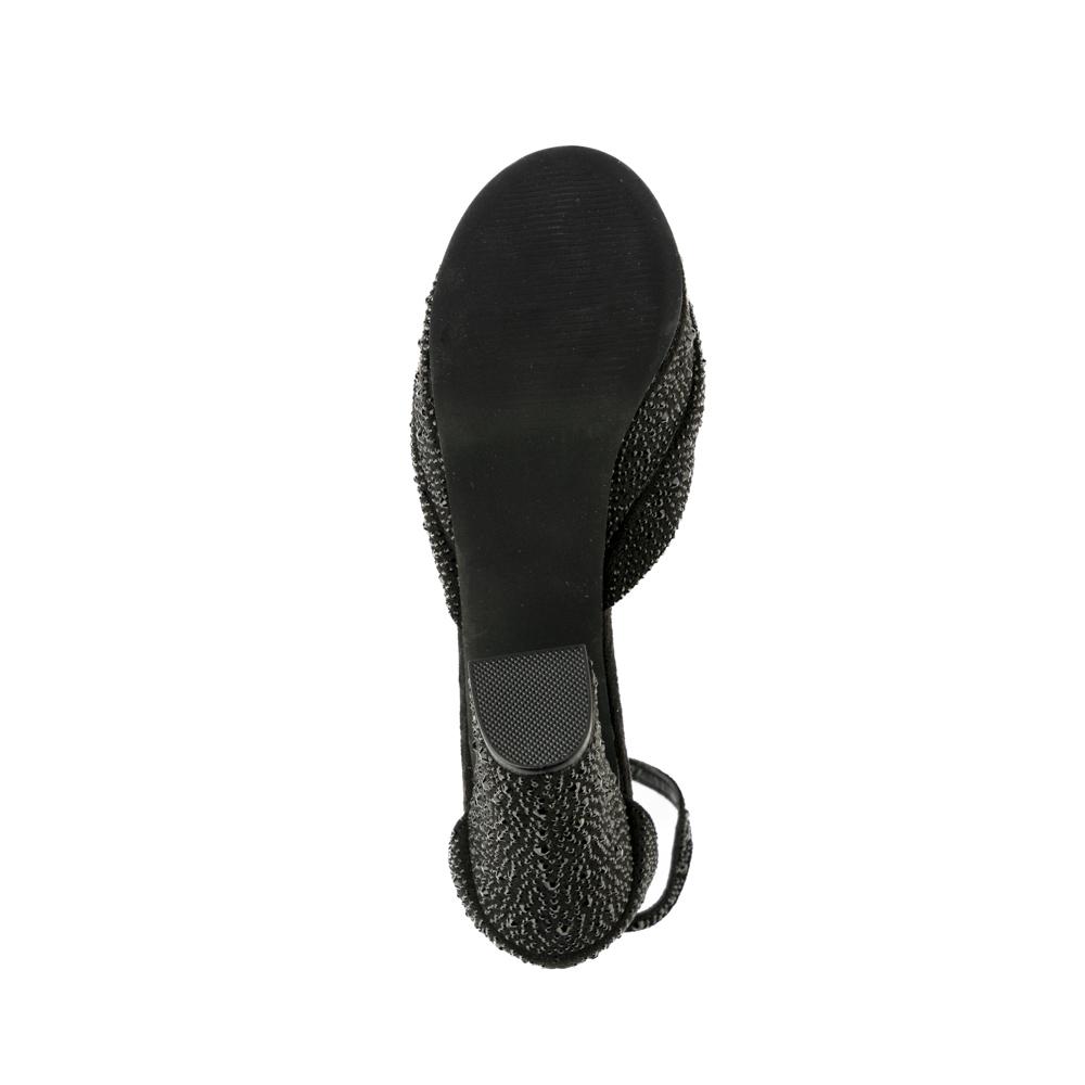 Foto 8 pulgar | Tacón Plataforma Brillo Fiesta 14cm Para Mujer Walki Bibiana Negro