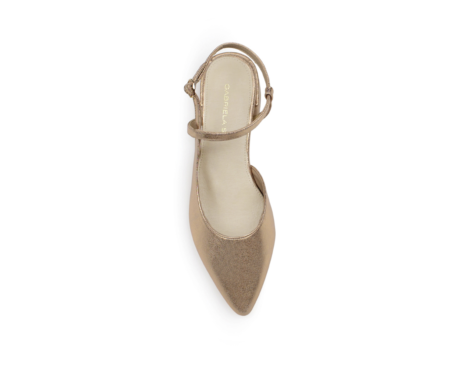 Foto 4 pulgar | Zapatilla Color Oro Rosa Mary Jane Material Sintetico