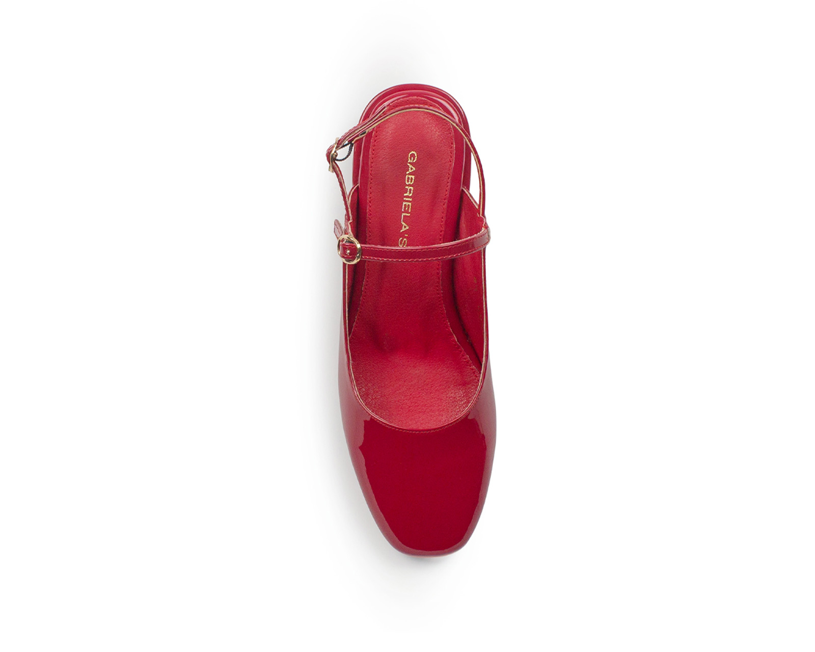 Foto 3 | Zapatilla Color Rojo Mary Jane Material Charol