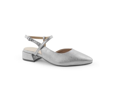 Foto 1 | Zapatilla Color Plata Tira Puntal Material Sintético