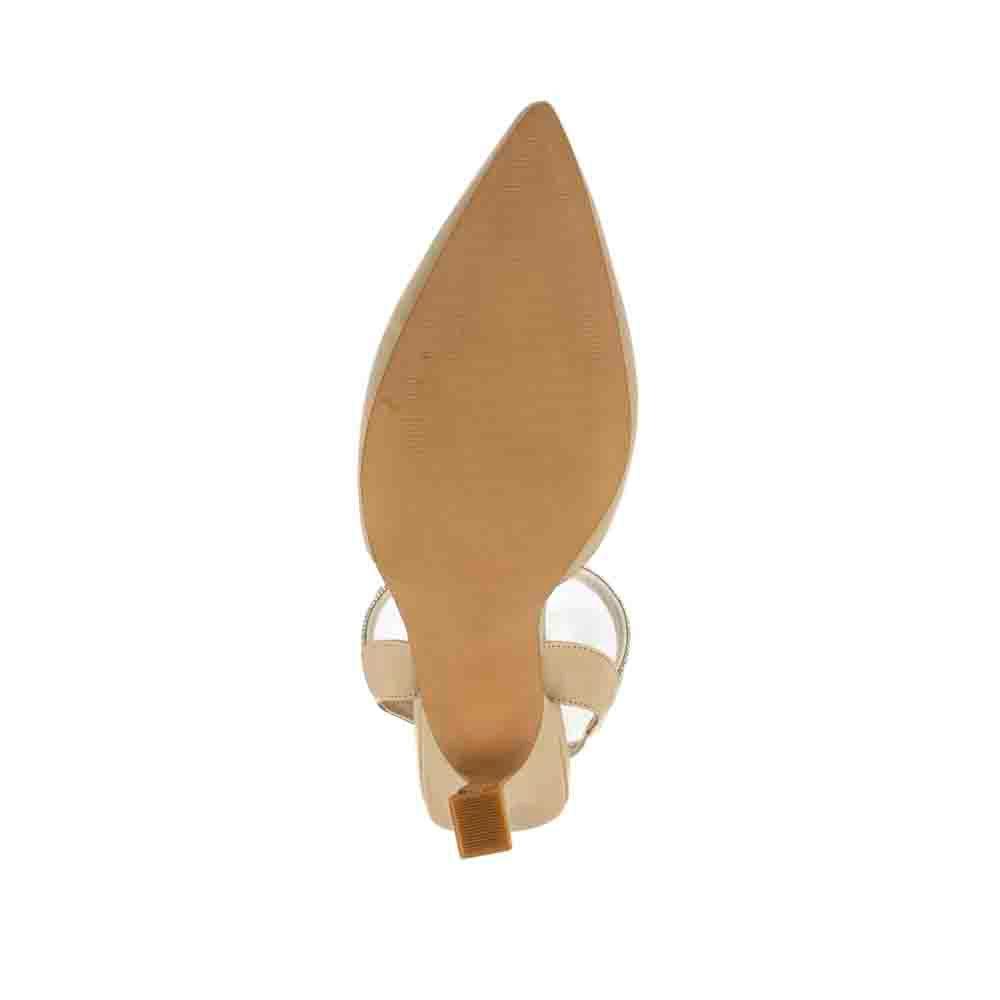 Foto 5 | Zapatilla Brillo Puntal Casual 9.5cm Para Mujer Walki Tere Beige