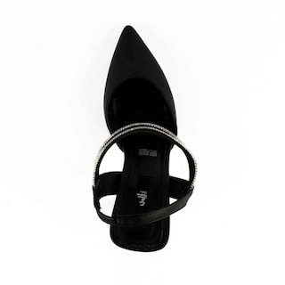 Foto 4 | Zapatilla Brillo Puntal Casual 9.5cm Para Mujer Walki Tere Negro