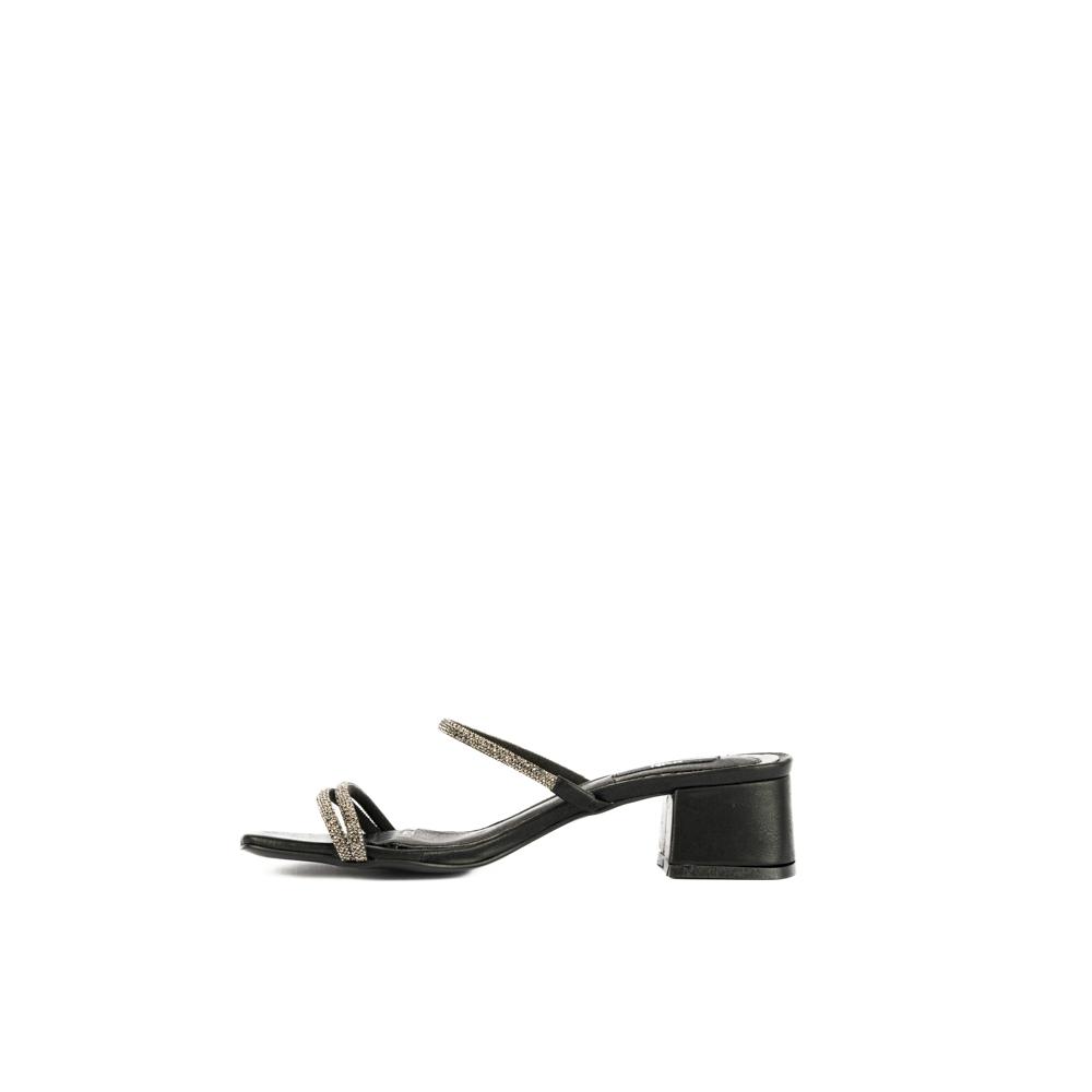 Foto 4 pulgar | Tacon Bajito 5.5cm Con Brillo Elegante Para Dama Walki Aurora Negro