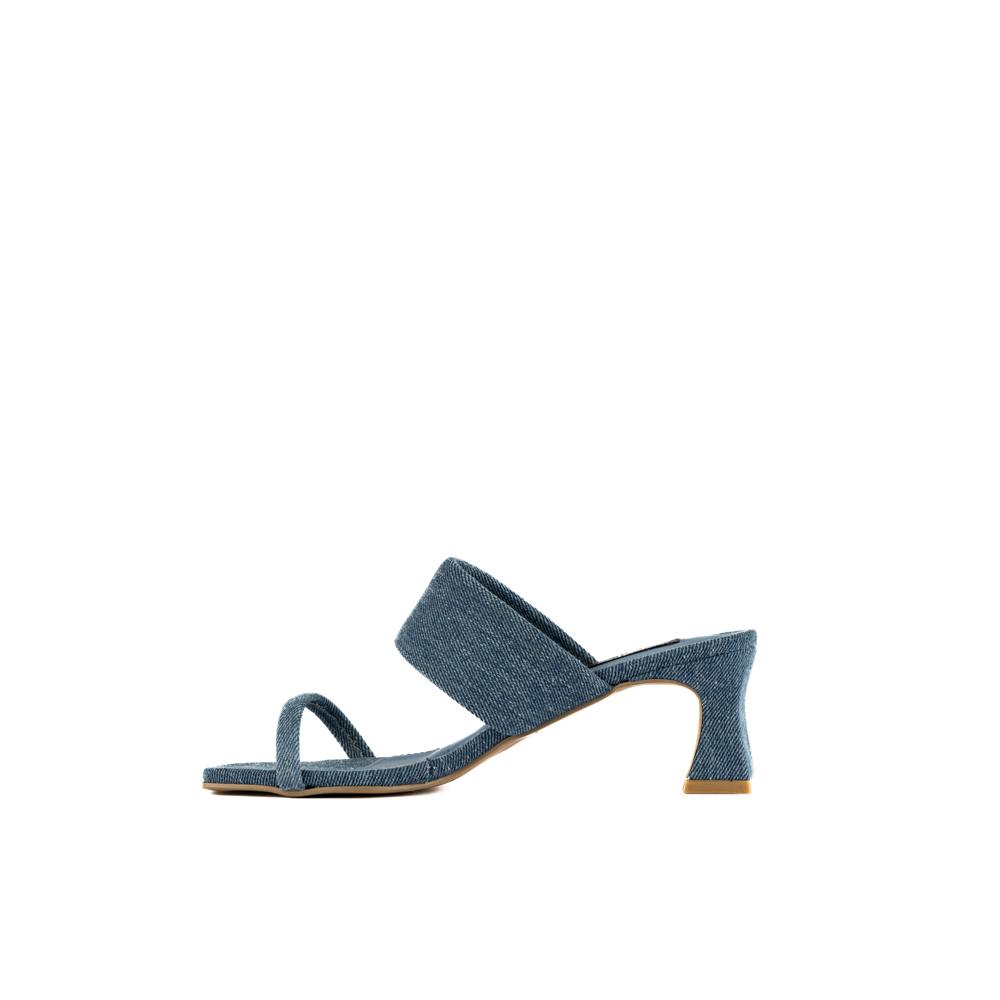 Foto 5 pulgar | Tacón Bajito 7cm Comodo Casual Para Mujer Walki Olivia Azul Petroleo