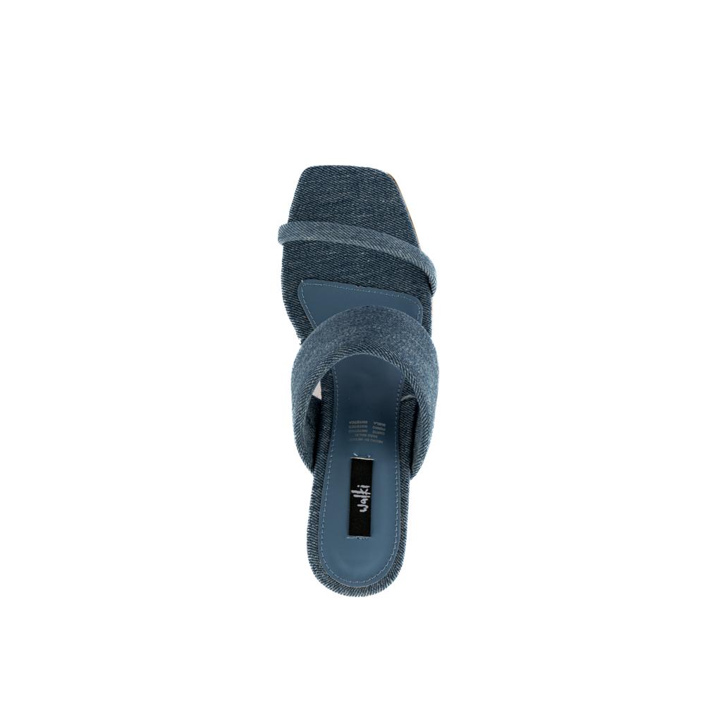 Foto 8 pulgar | Tacón Bajito 7cm Comodo Casual Para Mujer Walki Olivia Azul Petroleo