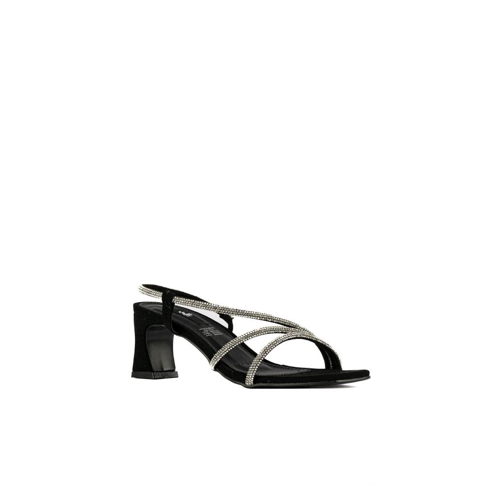 Foto 3 | Tacon Bajito 7cm Con Brillo Elegante Para Dama Walki Rafaela Negro