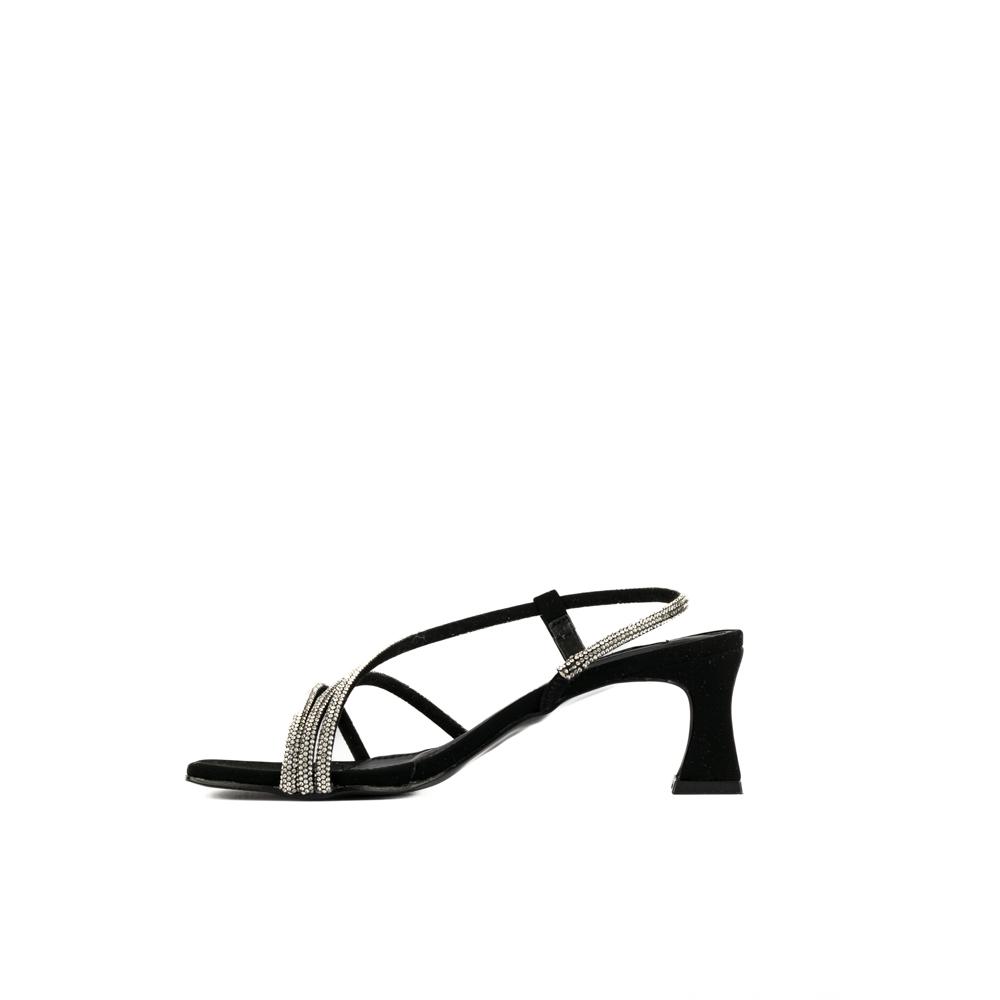 Foto 5 pulgar | Tacon Bajito 7cm Con Brillo Elegante Para Dama Walki Rafaela Negro