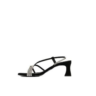 Foto 4 | Tacon Bajito 7cm Con Brillo Elegante Para Dama Walki Rafaela Negro