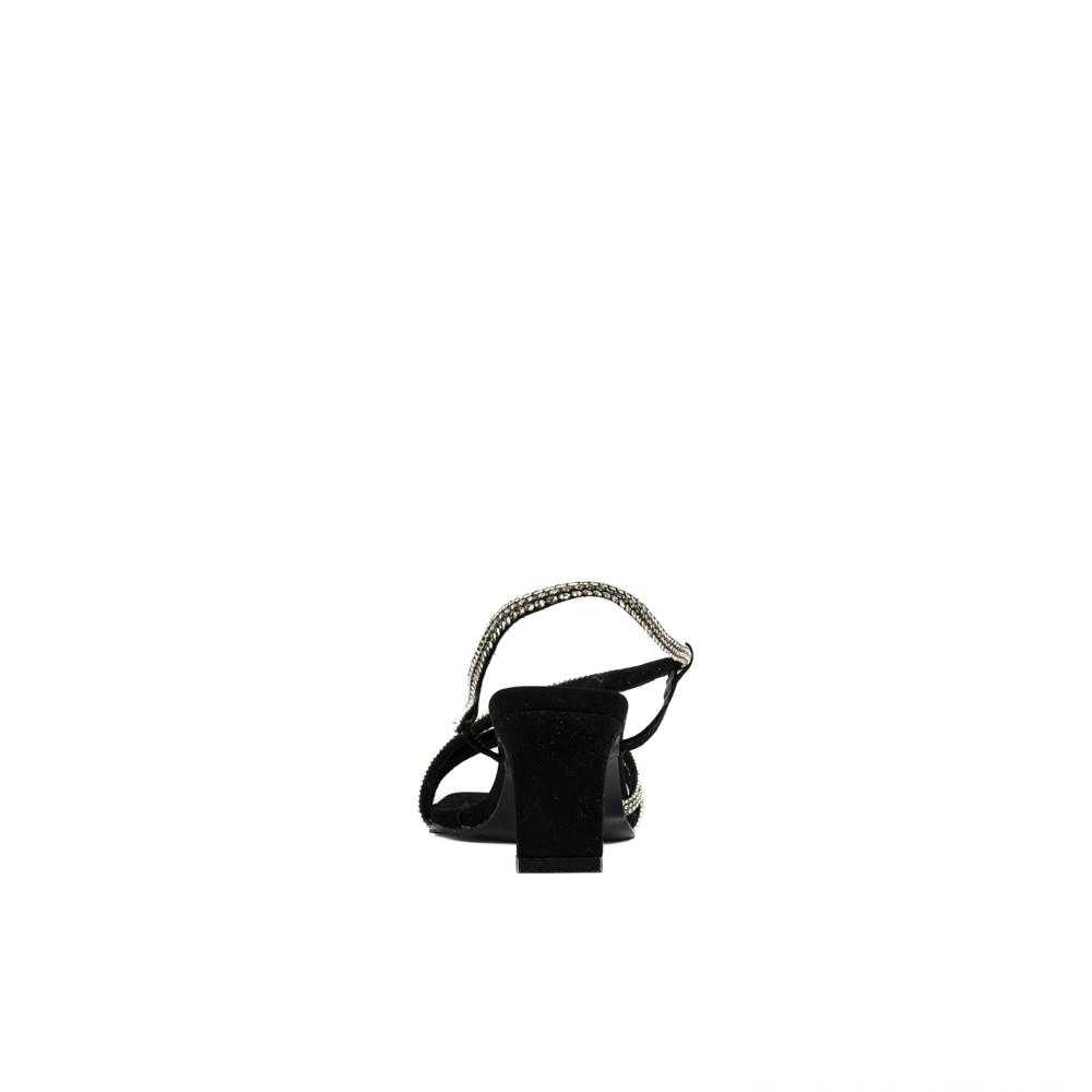 Foto 6 pulgar | Tacon Bajito 7cm Con Brillo Elegante Para Dama Walki Rafaela Negro