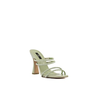 Foto 3 | Sandalia Tacón Multi Tiritas Bajo 10cm Para Mujer Walki Sara Verde