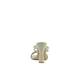Foto 5 | Sandalia Tacón Multi Tiritas Bajo 10cm Para Mujer Walki Sara Verde