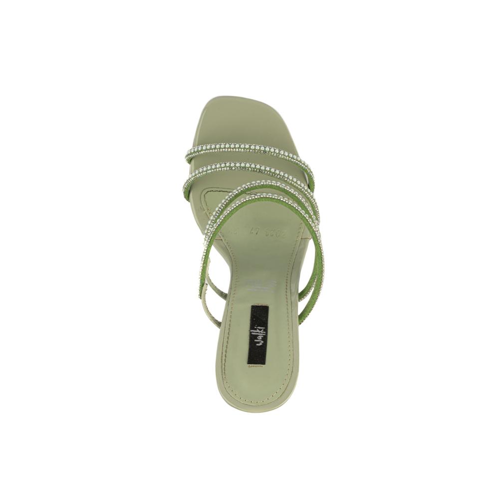 Foto 7 pulgar | Sandalia Tacón Multi Tiritas Bajo 10cm Para Mujer Walki Sara Verde