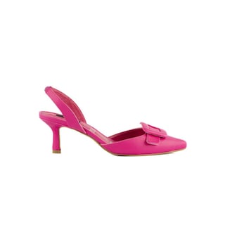 Foto 1 | Zapatilla Mule Puntal Casual 7cm Para Mujer Walki Lourdes Fucsia
