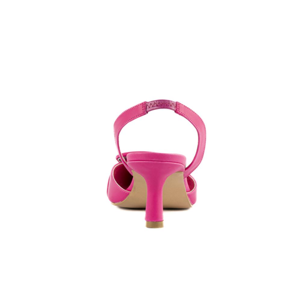 Foto 5 pulgar | Zapatilla Mule Puntal Casual 7cm Para Mujer Walki Lourdes Fucsia